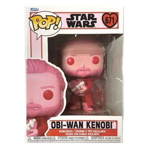 FunkoPop! Disney Star Wars: Valentines S4 - Obi-Wan Kenobi #671 Bobble-Head vinylfigur