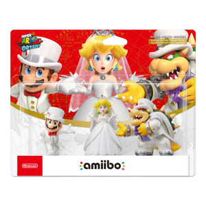 Amiibo Figurine - Mario + Peach + Bowser Wedding (Super Mario Collection) - Amiibo