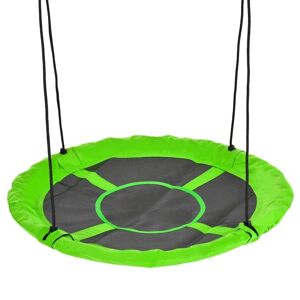 Rootz Living Rootz børnegynge - Redegynge - Vejrbestandig - Op til 100 kg - Længdejusterbare reb - Grøn - Ø110cm x 170cm