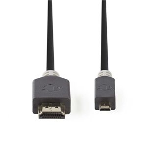 Nedis Cvbw34700at20 Højhastigheds Hdmi-Kabel Med Ethernet Hdmi-Stik - Hdmi-Mikrostik 2,0 M Antracit