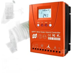 SupplySwap 3000W Hybrid Vind Sol MPPT Controller - 12V/24V/48V, WiFi, Lifepo4 & Bly Syrebatteri