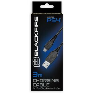 USB-kabel til micro USB Blackfire PS4 Sort