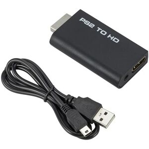 NSF Høj kvalitet PS2 til HDMI-kompatibel Konverter Adapter Video Konverter med Audio Output til HDTV HD Monitor Support Alle PS2 Display Modes