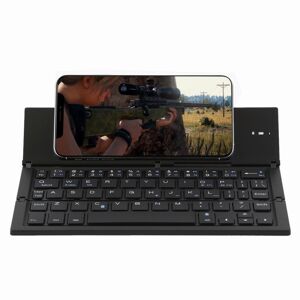 Shoppo Marte GK608 Ultra-thin Foldable Bluetooth V3.0 Keyboard, Built-in Holder, Support Android / iOS / Windows System (Black)