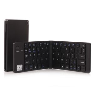 Shoppo Marte GK228 Ultra-thin Foldable Bluetooth V3.0 Keyboard, Built-in Holder, Support Android / iOS / Windows System (Black)