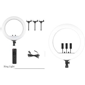 SupplySwap Ringlys, 18 tommer i diameter, justerbart stativ, 184CM stativ