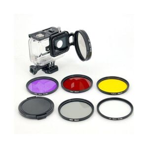 Generic GoPro Hero 5 linse-kit - 6 farvede filtre