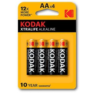 Kodak Xtralife Alkaline Batteri Aa Lr6 Blister Med 4