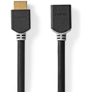 Nedis High Speed ​​HDMI ™ kabel med Ethernet   HDMI™ Stik   HDMI™ Hun   8K@60Hz   eARC   48 Gbps   1.00 m   Runde   PVC   Antracit   Box