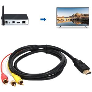 Shoppo Marte HDMI To AV/3RCA TV Audio Video Cable(1.5m)