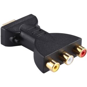 Shoppo Marte Gold-plated HDMI Male to 3 RCA Video Audio Adapter AV Component Converter for DVD Projector