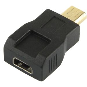 Shoppo Marte Gold Plated Micro HDMI Male to Micro HDMI Female Adapter(Black)