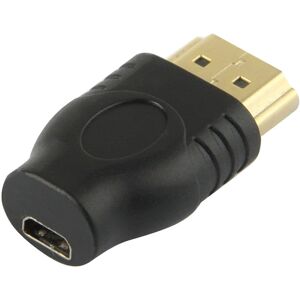 Shoppo Marte Gold Plated HDMI 19 Pin Male to Micro HDMI Female Adapter(Black)