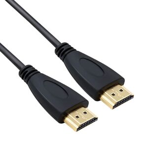 Shoppo Marte 1.8m HDMI to HDMI 19Pin Cable, 1.4 Version, Support 3D, Ethernet, HD TV / Xbox 360 / PS3 etc (Gold Plated)(Black)
