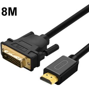 VEGGIEG HDMI To DVI Computer TV HD Monitor Converter Cable Can Interchangeable, Length: 8m