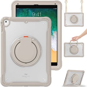 My Store iPad Air/Air 2/9.7 2018/2017 Kraftigt hybrid-tabletetui med håndtag og rem (Khaki)