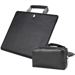 Shoppo Marte Laptop Bag Protective Case Tote Bag For MacBook Pro 15.4 inch, Color: Black + Power Bag