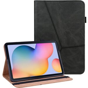 SKALO Samsung Tab S6 Lite PU-læder Flip Cover - Sort