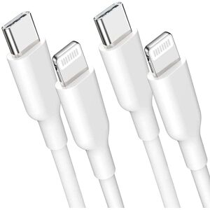 NÖRDIC Non MFI Lightning til USB C-kabel til Iphone, Ipad og Ipod hvid 3m