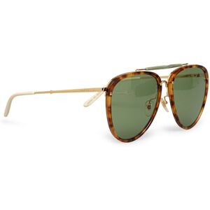 Pre-owned Gucci Aviator Tinted Sunglasses Brown