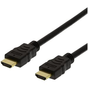 Deltaco High-speed Flex HDMI-kabel, 4M, 4K UHD, sort