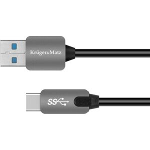 KrügerMatz Kabel USB 3.0 stik - type C stik 5 Gbps 1 m Kruger&Matz