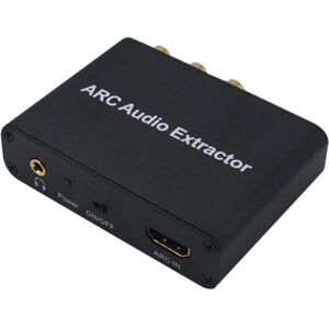 NÖRDIC HDMI ARC til RCA SPDIF Toslink Coaxial og stereo HDMI ARC Konvertare DAC