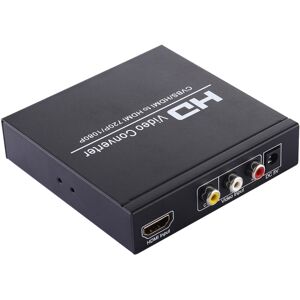 Shoppo Marte NK-8A AV + HDMI to HDMI HD Video Converter(Black)