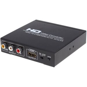 Shoppo Marte NK-10II HDMI to HDMI/CVBS /AV Scaler Box Video Converter(Black)