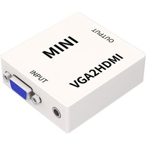 Shoppo Marte JSM Mini Size HD 1080P VGA to HDMI Scaler Box Audio Video Digital Converter Adapter