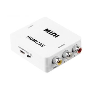 JUNSUNMAY JSM Mini Size HD 1080P HDMI to AV / CVBS Video Converter Adapter