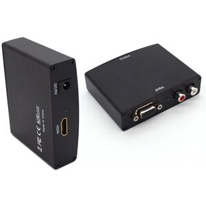 Shoppo Marte Full HD 1080P VGA to HDMI Adapter, 1.3 Version HDMI Standard(Black)