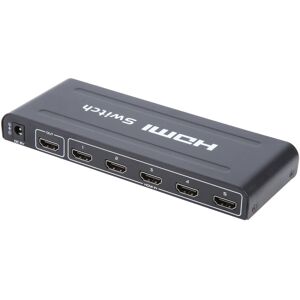 Shoppo Marte Full HD 1080P 5 Ports HDMI Switch with Remote Control & LED Indicator(Black)