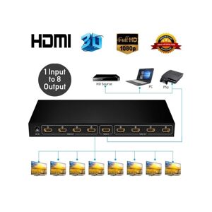 FJGEAR SM4K108 8 Ports HDMI Splitter 4K HD Audio And Video Splitter