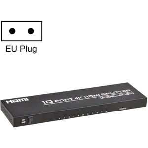 FJGEAR FJ-SM1010 30HZ HDMI 4K HD Audio And Video Splitter, Plug Type:EU Plug(Black)