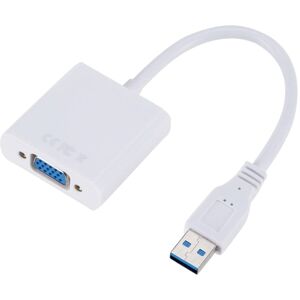 Shoppo Marte External Graphics Card Converter Cable USB3.0 to VGA, Resolution: 720P(White)