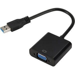 Shoppo Marte External Graphics Card Converter Cable USB3.0 to VGA, Resolution: 720P(Black)