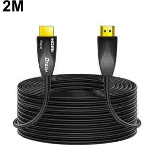 DTECH HDMI 2.0 Version Fiber Optical Line 4K 60Hz Large Screen TV Engineering Wiring, Length: 2m