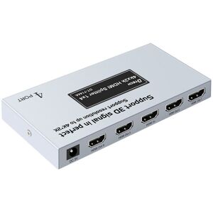 Shoppo Marte DTECH DT-7144A HDMI 2.0 1 In 4 Out 4K X 2K HD Video Splitter, CN Plug