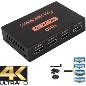 Shoppo Marte CY10 UHD 4K x 2K 3D 1 x 4 HDMI Splitter(Black)