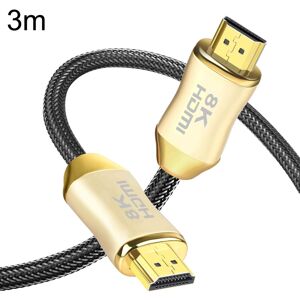 Shoppo Marte CO-HD801 3m HDMI 2.1 Version 8K 60Hz For PS4 Cable Projector Notebook Set-Top Box Cable(Gold)