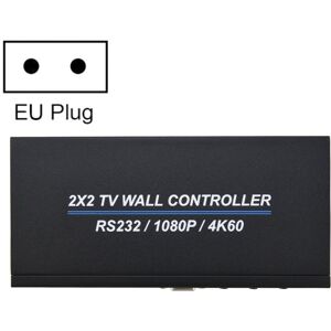 Shoppo Marte BT100 4K 60Hz 1080P 2 x 2 TV Wall Controller, Plug Type:EU Plug(Black)