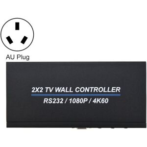 Shoppo Marte BT100 4K 60Hz 1080P 2 x 2 TV Wall Controller, Plug Type:AU Plug(Black)