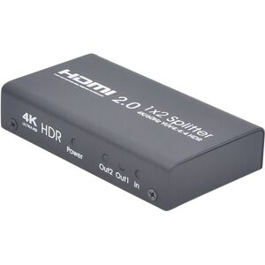 Shoppo Marte AYS-12V20 HDMI 2.0 1x2 4K Ultra HD Switch Splitter(Black)