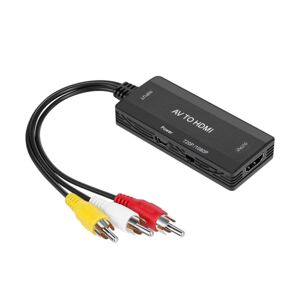 Shoppo Marte AV to HDMI Converter 3 CVBS RCA Adapter, Supports PAL NTSC 1080P