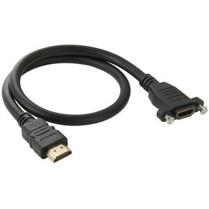 Shoppo Marte 50cm High Speed HDMI 19 Pin Male to HDMI 19 Pin Female Connector Adapter Cable(Black)