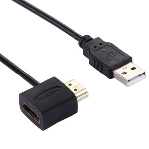 Shoppo Marte 50cm HDMI Female + HDMI Male to USB 2.0 Male Connector Adapter Cable