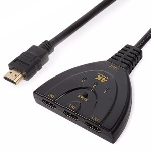 Shoppo Marte 3 in 1 HDMI Input  4K x 2K HDTV Pigtail Switch Adapter HDMI Splitter