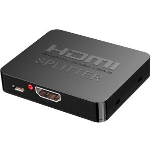 Shoppo Marte 1x2 Mini HDMI Amplifier Splitter, Support 3D & 4K x 2K (Black)