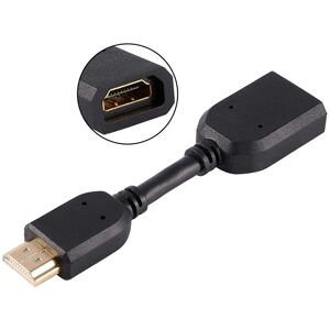 Shoppo Marte 10cm HDMI 19 Pin Male to HDMI 19 Pin Female (AM-AF) Connector Adapter Cable(Black)